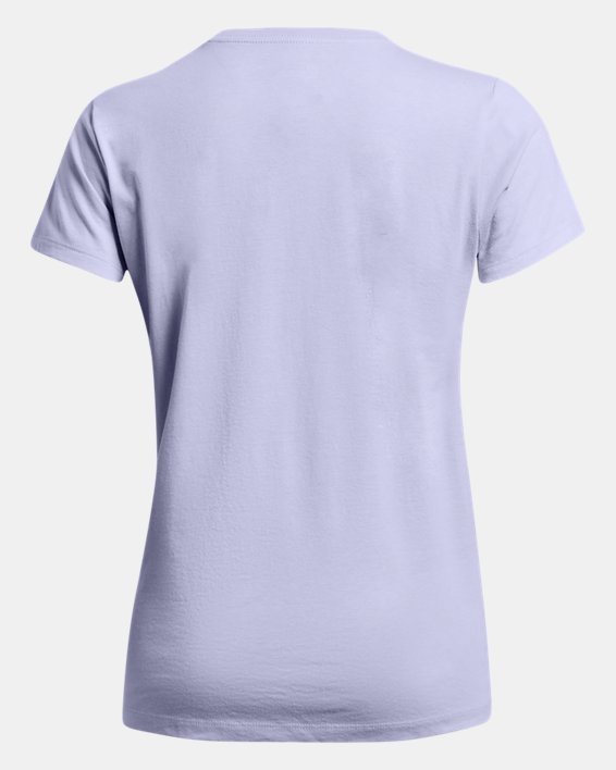 女士UA Sportstyle Graphic短袖T恤 in Purple image number 3